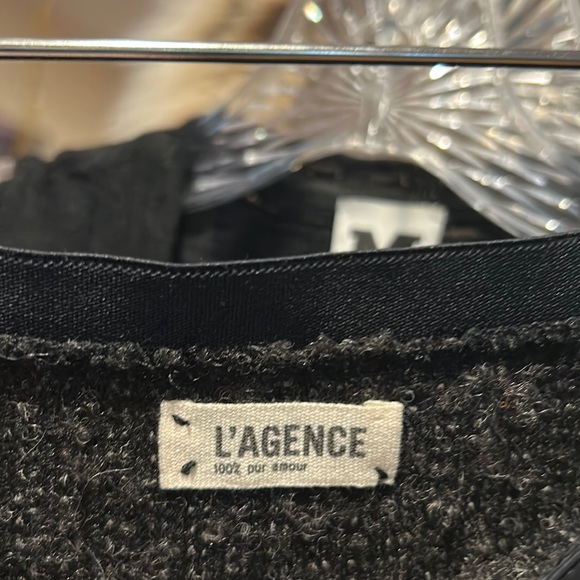 L’Agence charcoal metallic Aline skirt - Picture 4 of 8